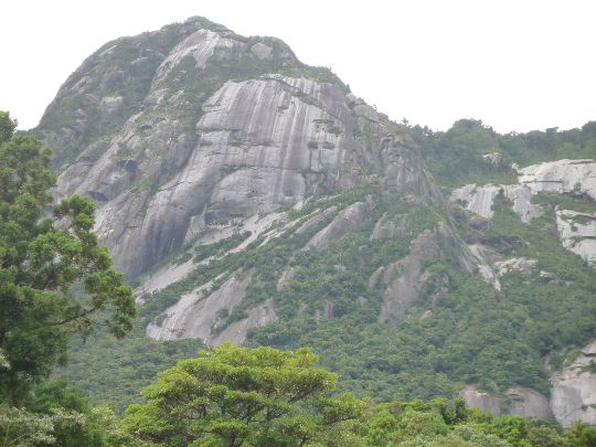 屋久島はあちこちに岩がむき出しに出ている